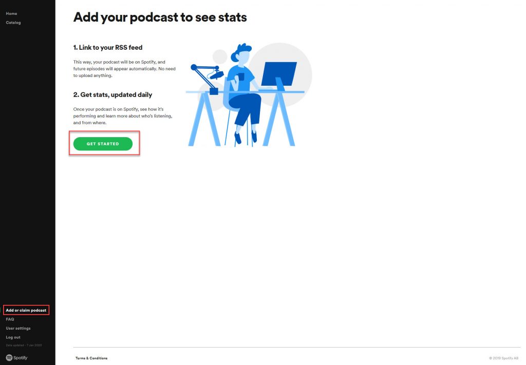 Viewing Spotify Statistics for Your Podcast